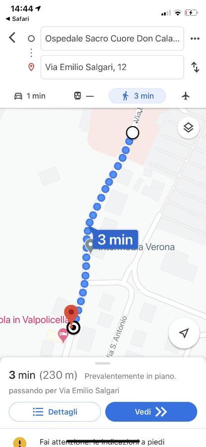 Casa Nadia - 3 Minuti Dall'Ospedale Negrar Exteriér fotografie